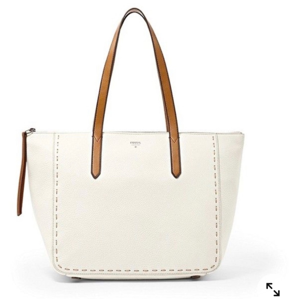 NWT Fossil Sydney Shopper Tote in coconut
